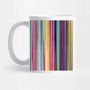 Rainbow colored striped abstract geometrical pattern Mug